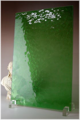 キャセドラルMIN（グリーン） A4サイズガラス