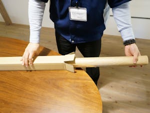 ガラスのカット・加工 - 異形カット:型紙の取り方⑭ 箱に入れ完成