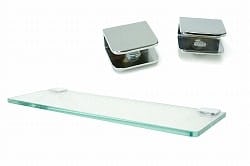 ガラス棚板:シェルフ受けセット プレーンタイプ