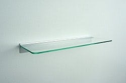 ガラス棚板:シェルフ受けセット レールタイプ